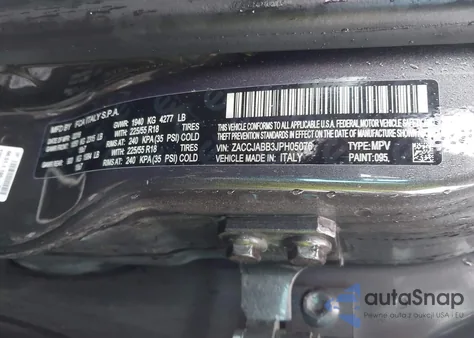 2018 Jeep Renegade Latitude Fwd z USA, uszkodzony, nr VIN ZACCJABB3JPH05076